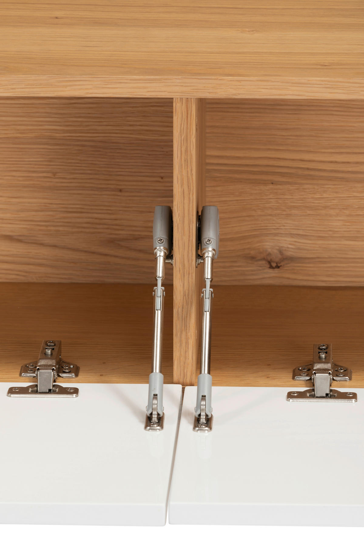 LOWBOARD 180/30/33 cm  - Weiß Hochglanz/Naturfarben, Design, Holz/Holzwerkstoff (180/30/33cm) - MID.YOU