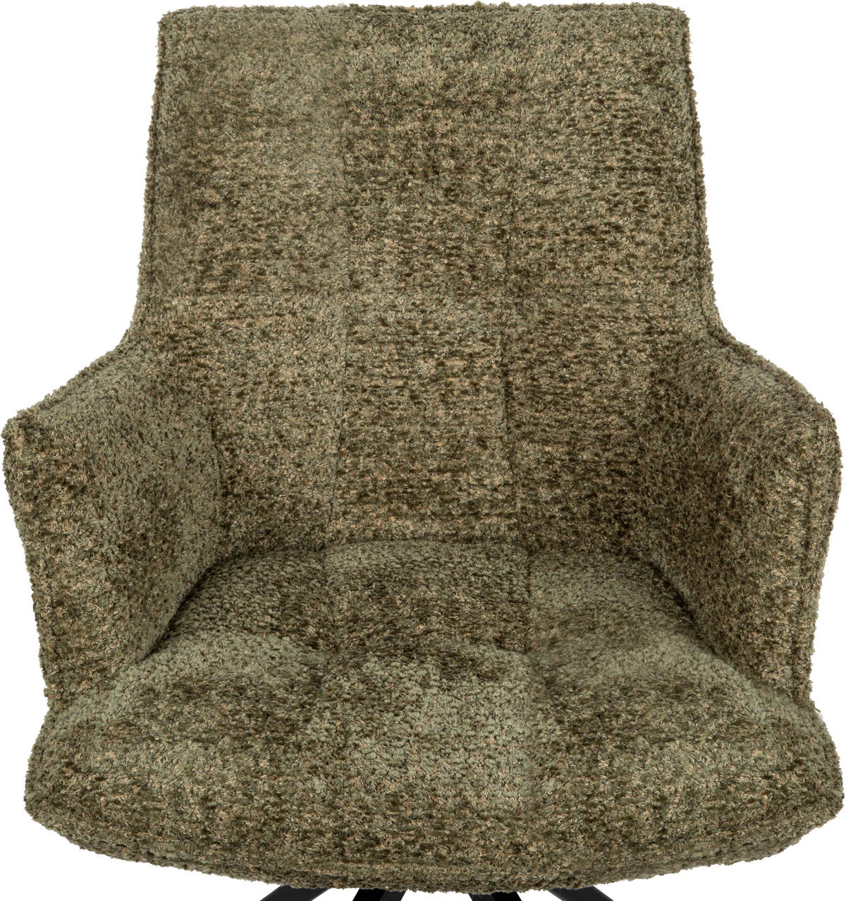 ARMLEHNSTUHL  in Eisen Chenille  - Schwarz/Olivgrün, Design, Holz/Textil (59/89,5/63cm) - Novel