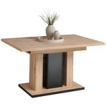 ESSTISCH 140-180/90/75 cm Nachbildung  Holzwerkstoff ausziehbar rechteckig Schwarz, Eiche Artisan  - Schwarz/Eiche Artisan, KONVENTIONELL, Holzwerkstoff (140-180/90/75cm) - Carryhome