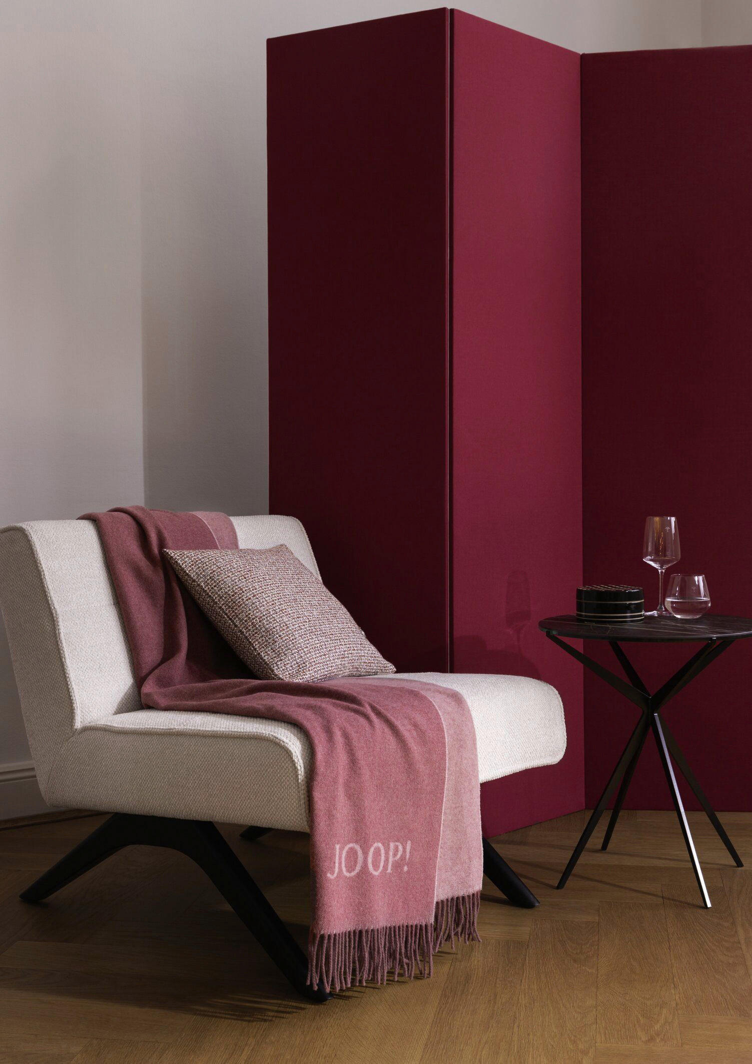 KISSENHÜLLE J! GRAND 40/40 cm  - Beige/Braun, Design, Textil (40/40cm) - Joop!