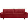 SCHLAFSOFA Flachgewebe Rotbraun  - Rotbraun/Eichefarben, KONVENTIONELL, Holz/Textil (220/85/98cm) - Carryhome