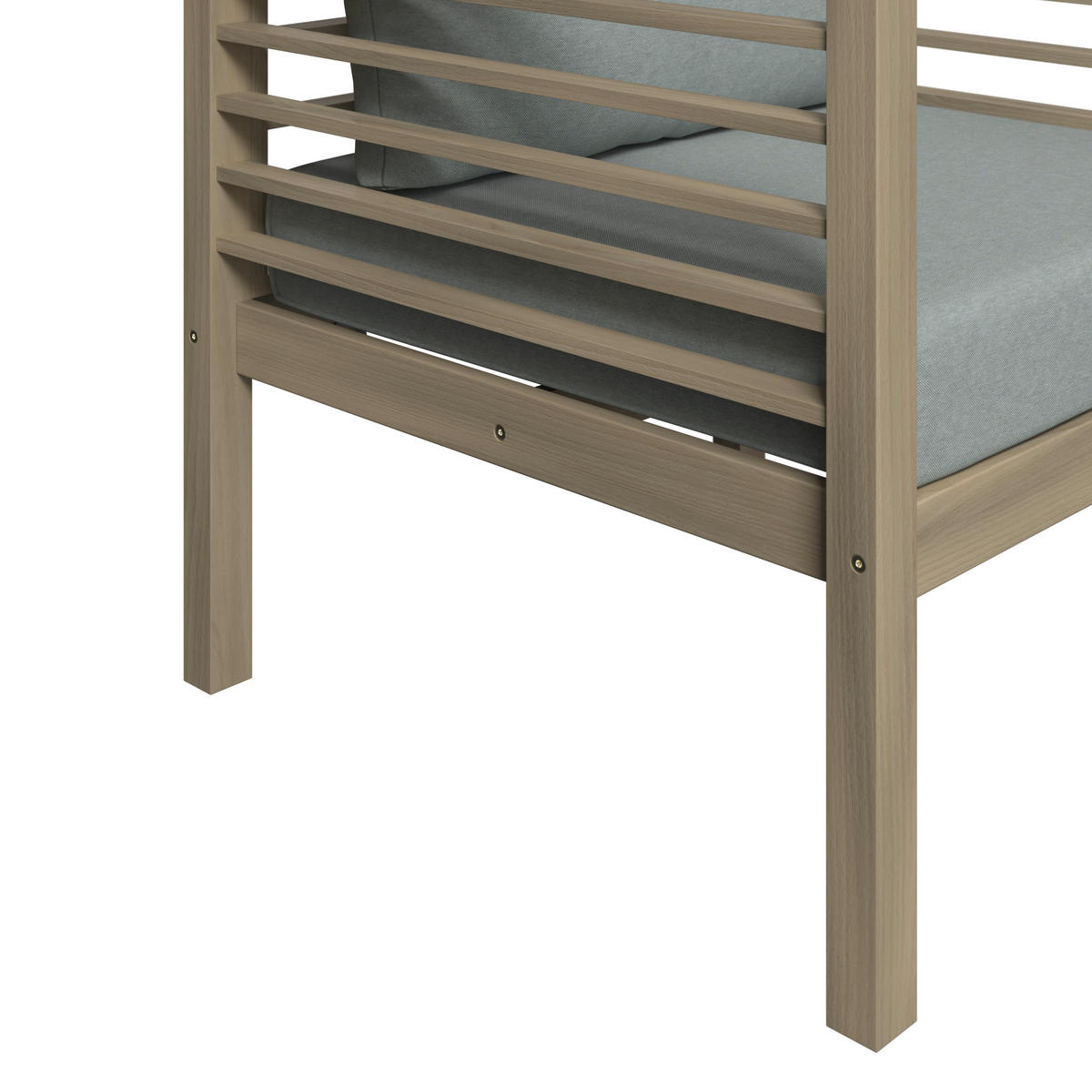 LOUNGEGARNITUR   100/43/60 cm Akazie massiv  - Akaziefarben, Natur, Holz/Kunststoff (100/43/60cm) - Ambia Garden