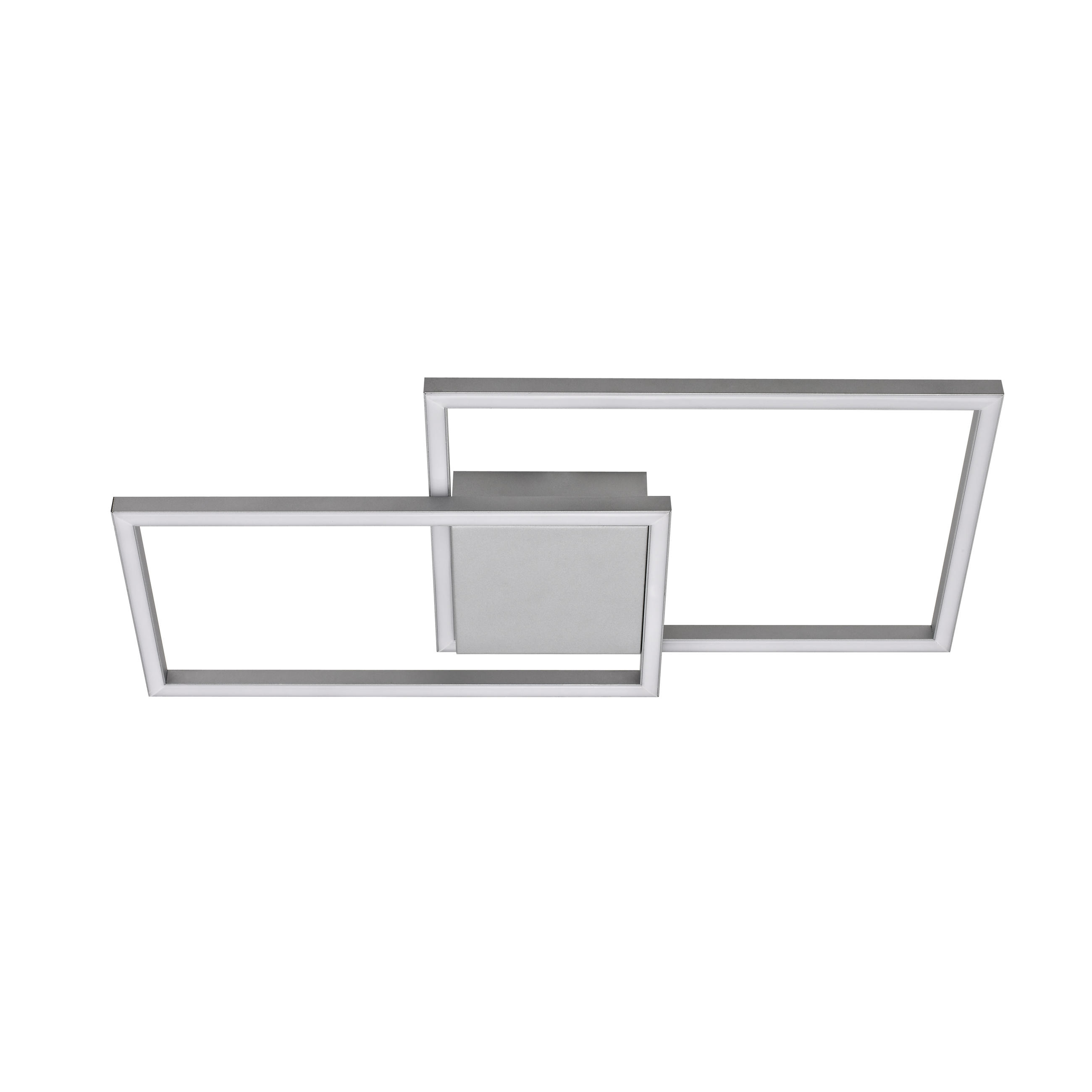 PLAFONIERĂ CU LED - argintiu, Trend, metal (49/24,5/5cm) - Boxxx