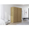 SCHWEBETÜRENSCHRANK 180/223/68 cm 2-türig Eichefarben  - Eichefarben, Design, Holz/Holzwerkstoff (180/223/68cm) - Novel