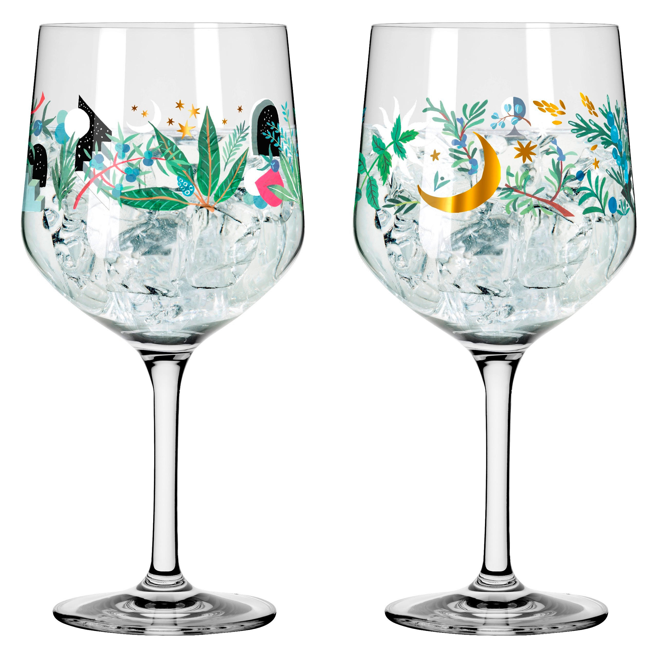 GINGLAS 720 ml 2-teilig  - Multicolor, LIFESTYLE, Glas (10,7/10,7/21,8cm) - Ritzenhoff