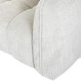 ECKSOFA in Chenille Creme  172/265 cm  - Creme/Schwarz, KONVENTIONELL, Kunststoff/Textil (172/265cm) - Carryhome