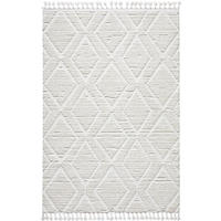 WEBTEPPICH  Wohnzimmer 120/170 cm Skagen Weiß rechteckig  - Weiß, KONVENTIONELL, Textil (120/170cm) - Novel