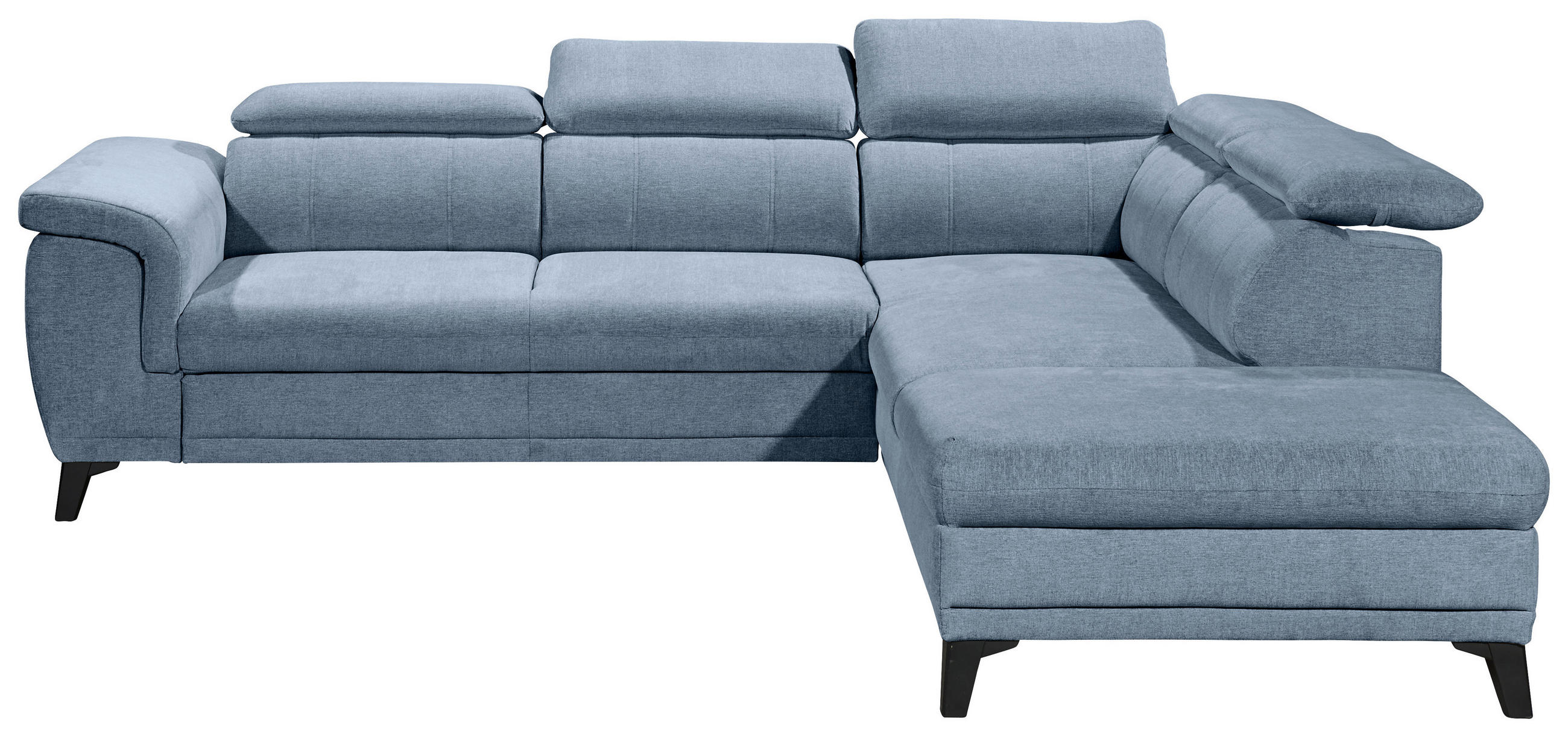 KUTNA GARNITURA tekstil  plava   - crna/plava, Konvencionalno, tekstil/plastika (274/231cm) - MID.YOU