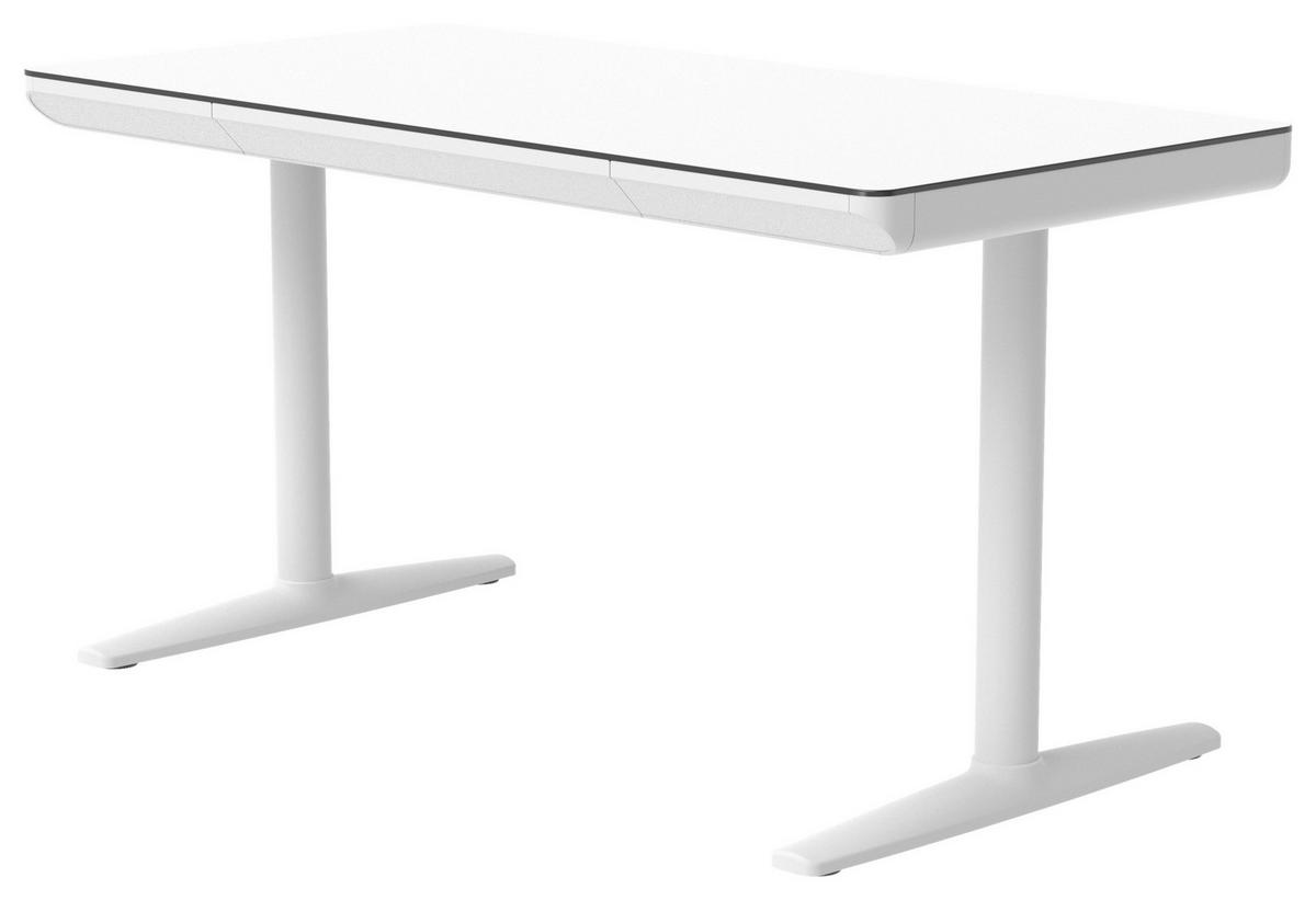 SCHREIBTISCH 140/70/73 cm Weiß  - Weiß, Design, Holzwerkstoff/Kunststoff (140/70/73cm) - Novel