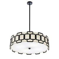 HÄNGELEUCHTE Hinkley 57/14,9 cm  - Schwarz, Design, Textil/Metall (57/14,9cm) - Elstead Lighting