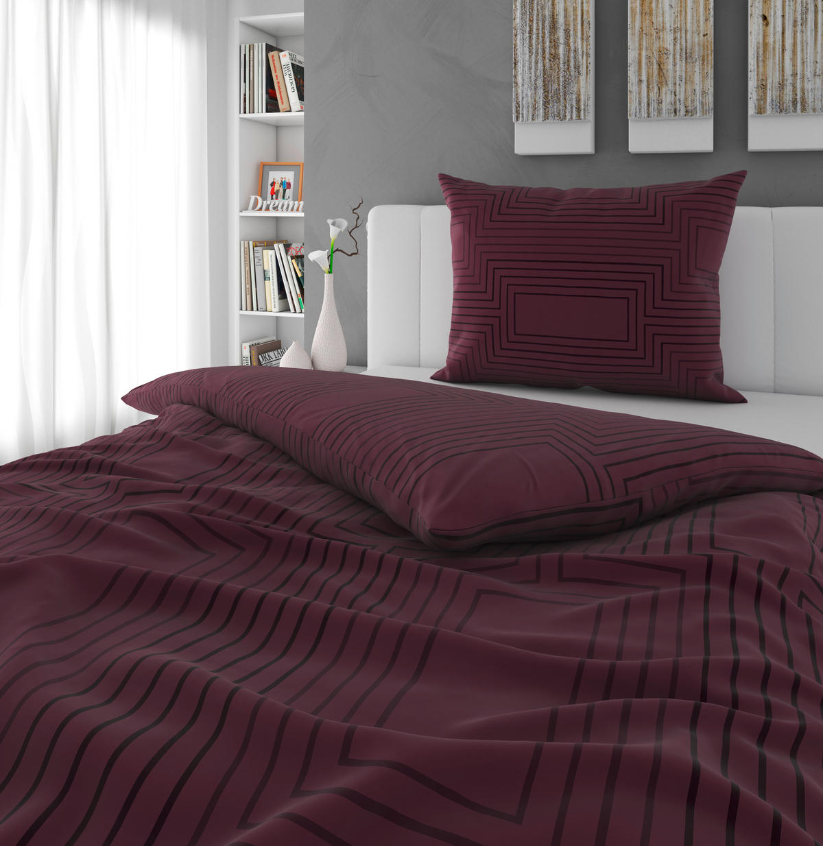 BETTWÄSCHE 2-teilig Satin 140/200 cm  - Multicolor, KONVENTIONELL, Textil (140/200cm) - Novel
