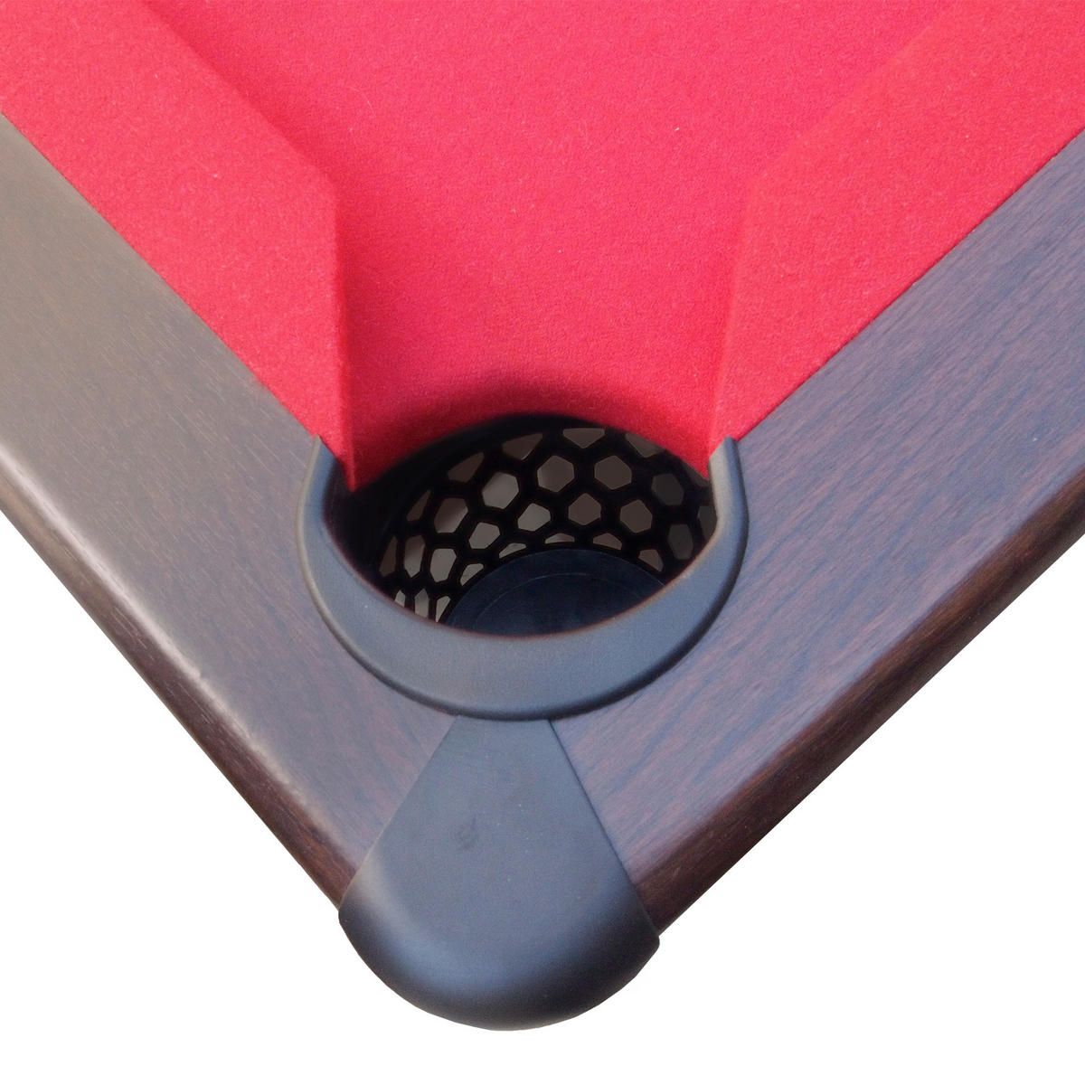 Billardtisch Saphir - Rot/Braun, Basics, Holz/Kunststoff (125/79/225cm) - Ambia Garden