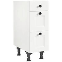 SCHUBKASTENUNTERSCHRANK 30/87/56 cm  in Weiß  - Schwarz/Weiß, MODERN, Holzwerkstoff/Metall (30/87/56cm) - Nobilia