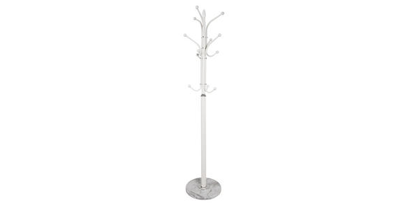 KLEIDERSTÄNDER in Weiß 40/177/40 cm - Weiß, Design, Stein/Metall (40/177/40cm) - Carryhome