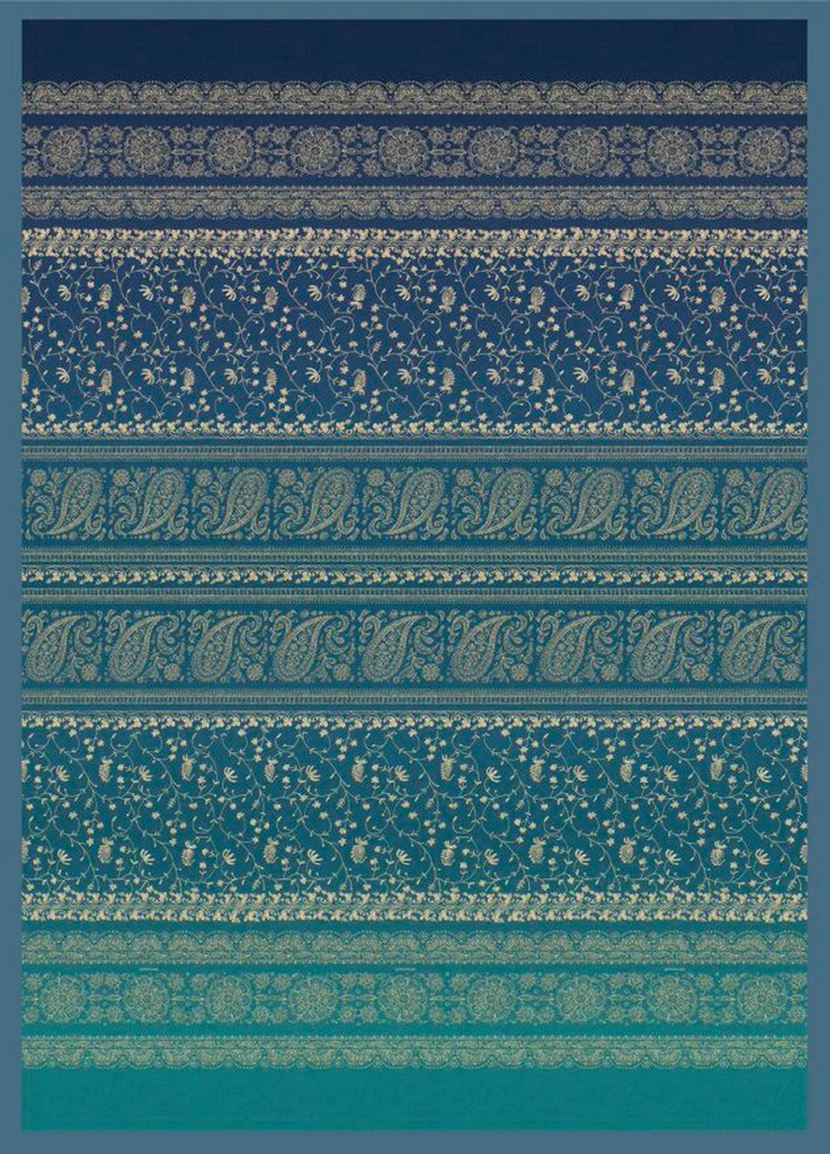 PLED   240/250 cm       modra  - modra, Konvencionalno, tekstil (240/250cm) - Bassetti