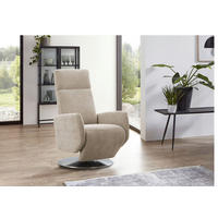 RELAXSESSEL 71/110/82 cm  in Textil Schlammfarben  - Chromfarben/Schlammfarben, KONVENTIONELL, Textil/Metall (71/110/82cm) - Sit & More
