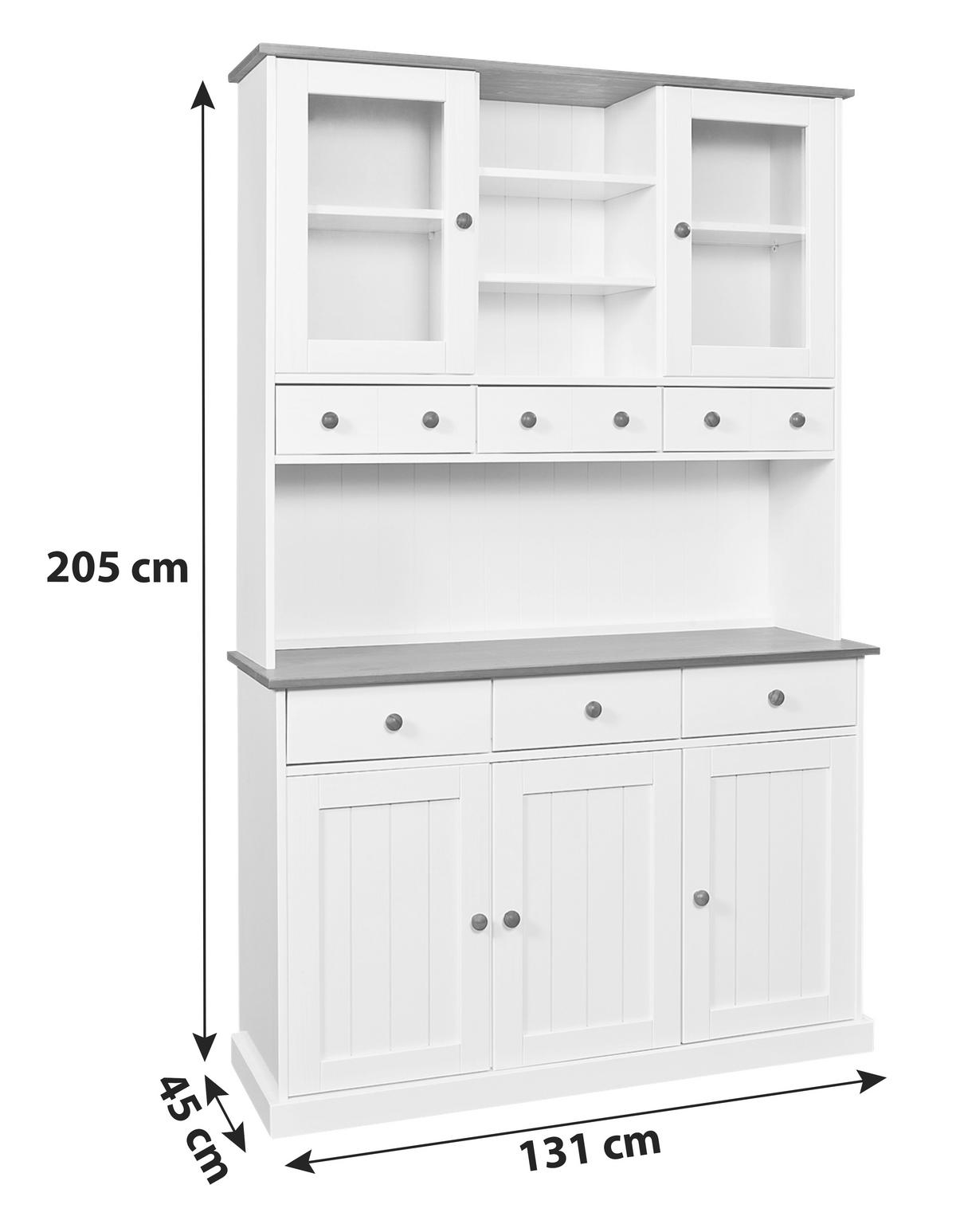 BIFE OMARA, bor rjava, bela - bela/rjava, Trend (131/205/45cm) - MID.YOU