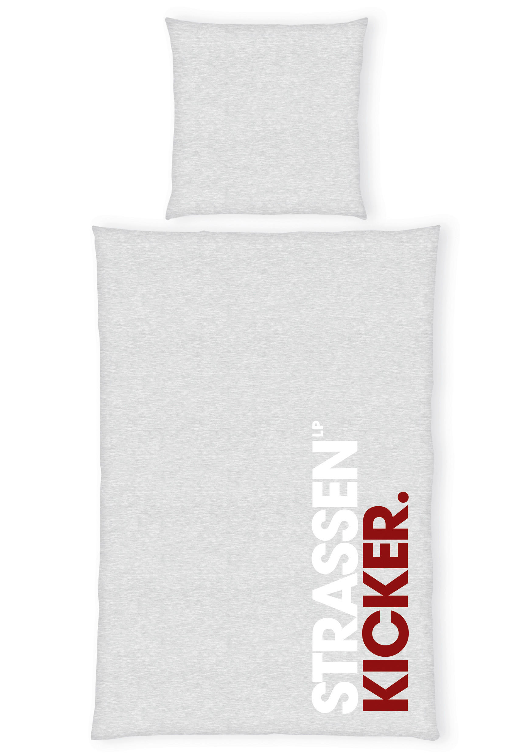 JUGENDBETTWÄSCHE 135/200 cm  - Rot/Grau, Trend, Textil (135/200cm) - Herding