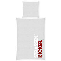 JUGENDBETTWÄSCHE STRASSENKICKER Renforcé 135/200 cm  - Rot/Grau, Trend, Textil (135/200cm) - Herding