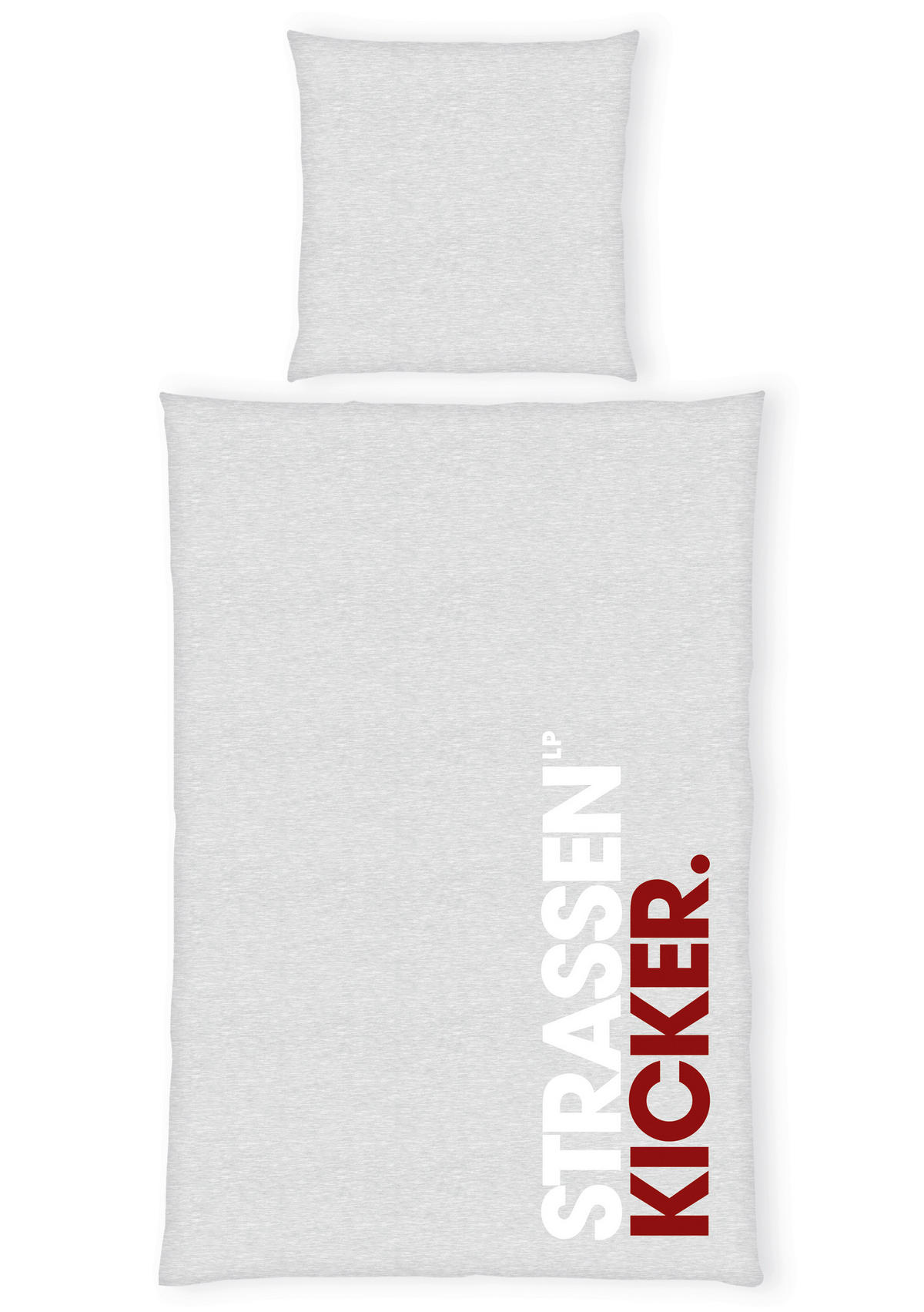 JUGENDBETTWÄSCHE STRASSENKICKER Renforcé 135/200 cm  - Rot/Grau, Trend, Textil (135/200cm) - Herding