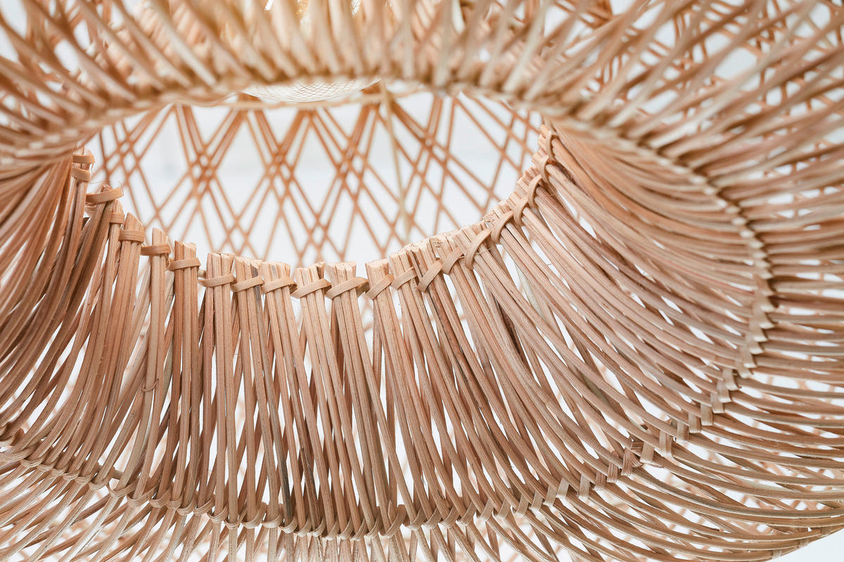 HÄNGELEUCHTE Good & Mojo 70/34 cm   - Naturfarben, Basics, Holz (70/34cm) - Good & Mojo