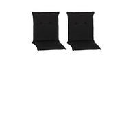 SESSELAUFLAGE in Anthrazit Uni  - Anthrazit, Basics, Textil (98/46/8cm) - Gardenson