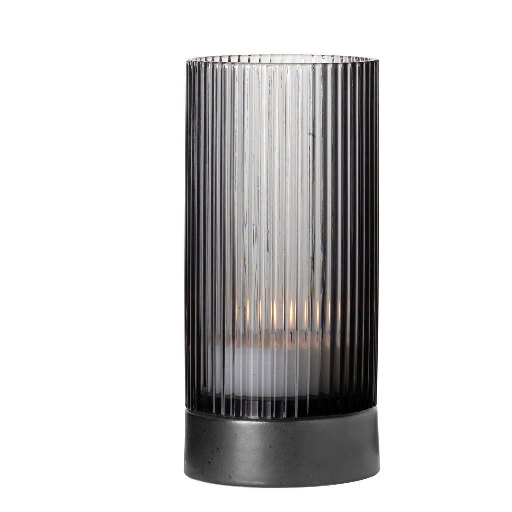 Thumbnail - ASA Windlicht Juna, Grau, Glas, Keramik, 17.5 cm, Dekoration, Windlichter & Laternen, Windlichter