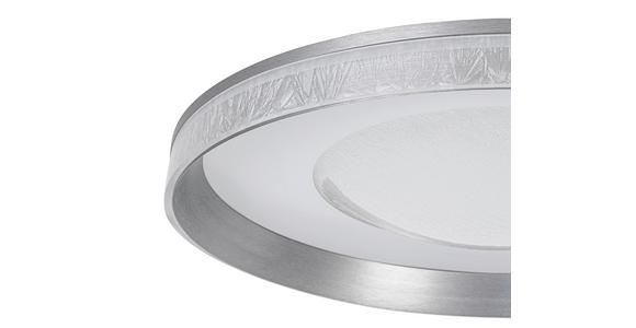 LED-DECKENLEUCHTE 50/9 cm   - Dunkelgrau/Transparent, Design, Kunststoff/Metall (50/9cm) - Novel