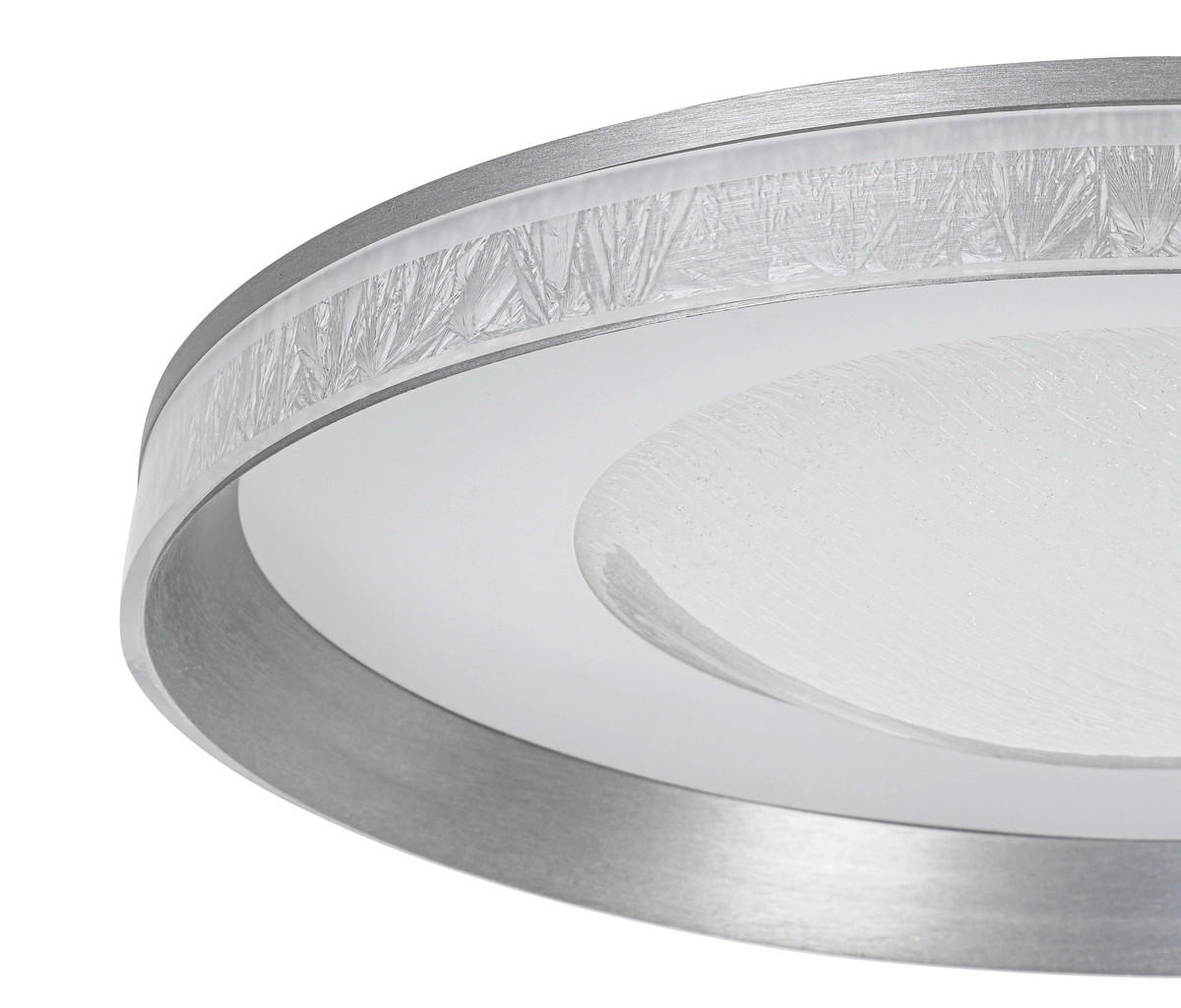 STROPNÍ LED SVÍTIDLO, 50/9 cm  - bílá/průhledné, Design, kov/plast (50/9cm) - Novel
