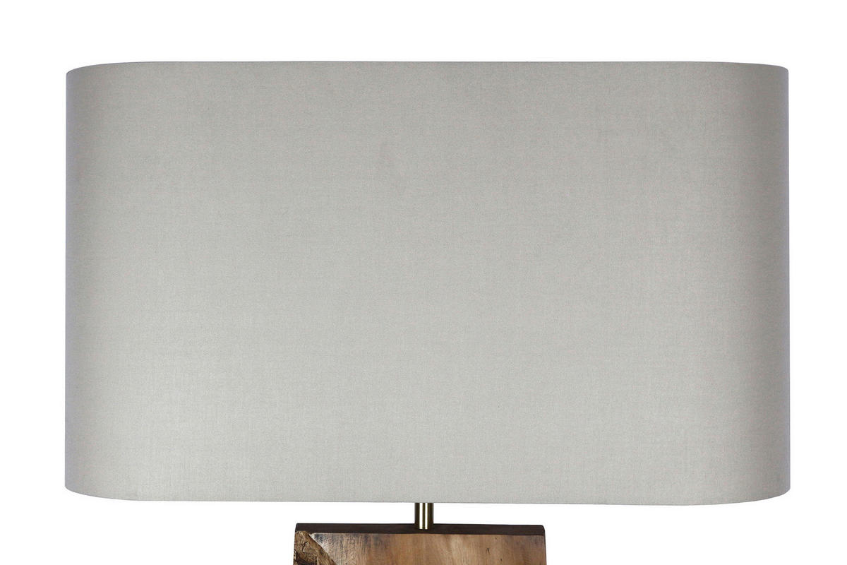 STEHLEUCHTE  40/171/20 cm   - Schwarz/Naturfarben, Design, Holz/Textil (40/171/20cm) - P & B