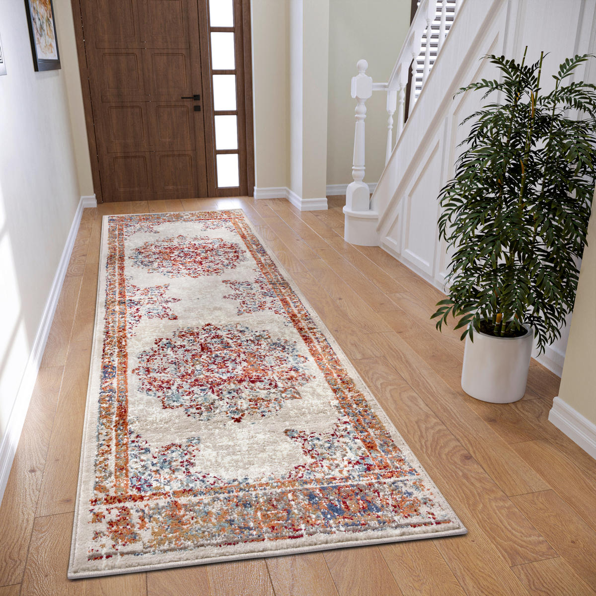 LÄUFER 80/240 cm Luxor  - Multicolor/Creme, Design, Kunststoff/Textil (80/240cm)