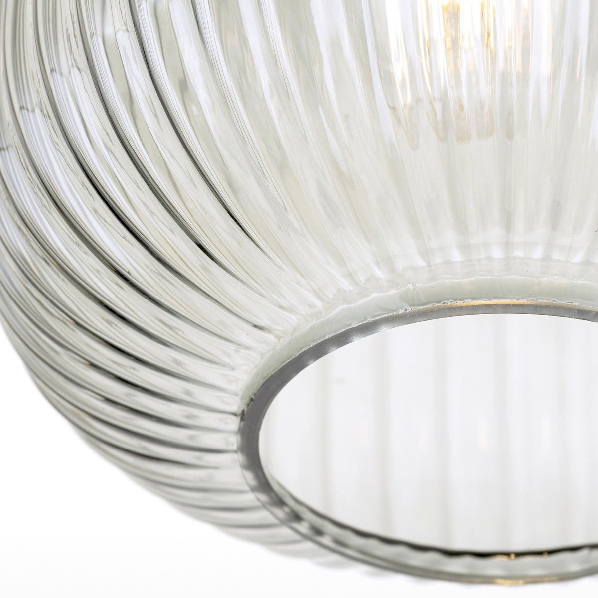 DECKENLEUCHTE Carneval 20/24 cm   - Hellgrau/Bronzefarben, LIFESTYLE, Glas/Metall (20/24cm)