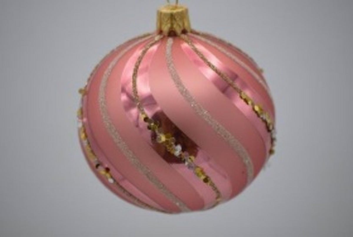 CHRISTBAUMKUGEL 7 cm  - Dunkelrot, Basics, Glas/Metall (7cm) - X-Mas