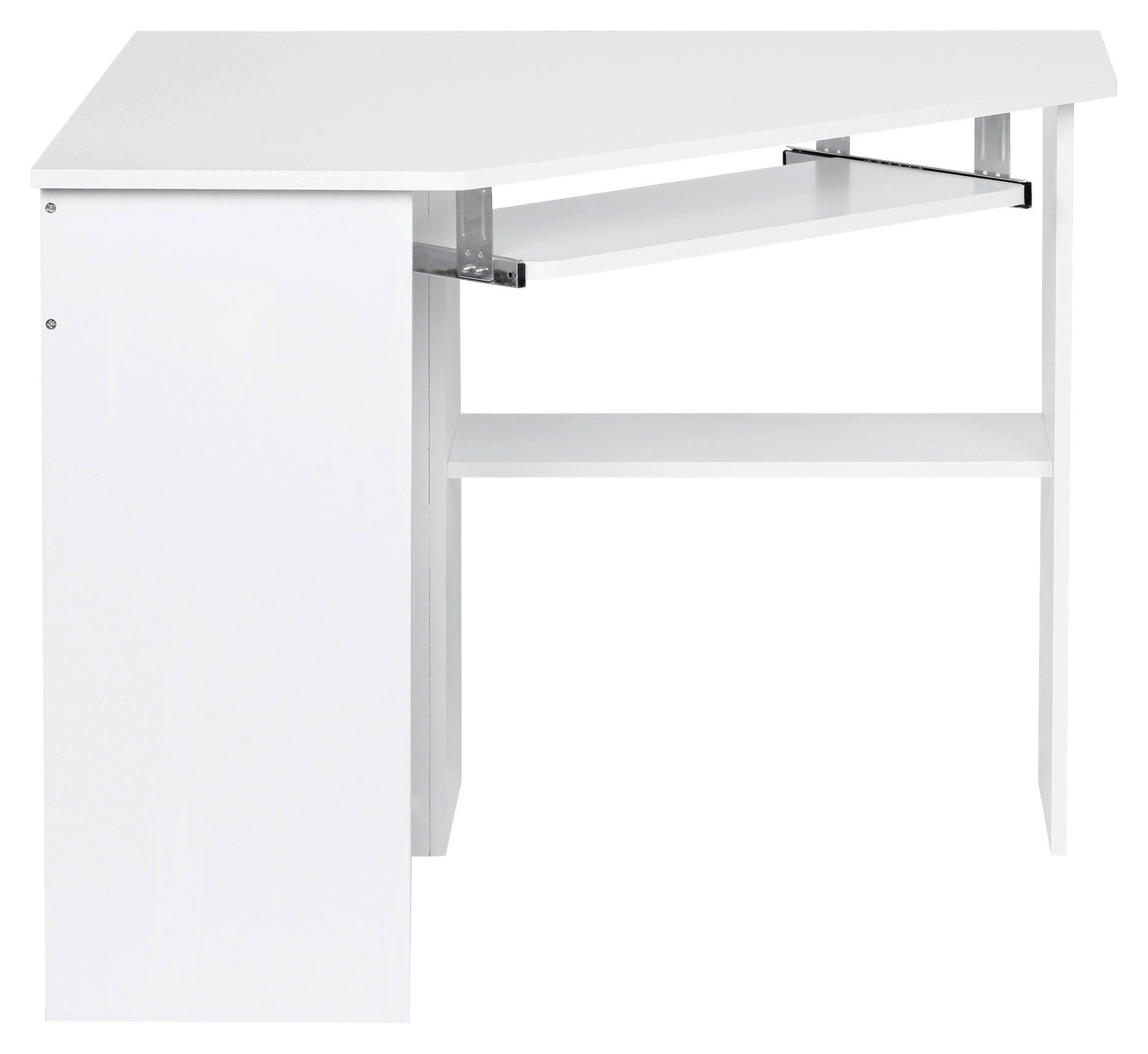 PISAĆI STOL KUTNI  bijela  drvni materijal  - bijela, Konvencionalno, drvni materijal (88,5/127/73cm) - MID.YOU