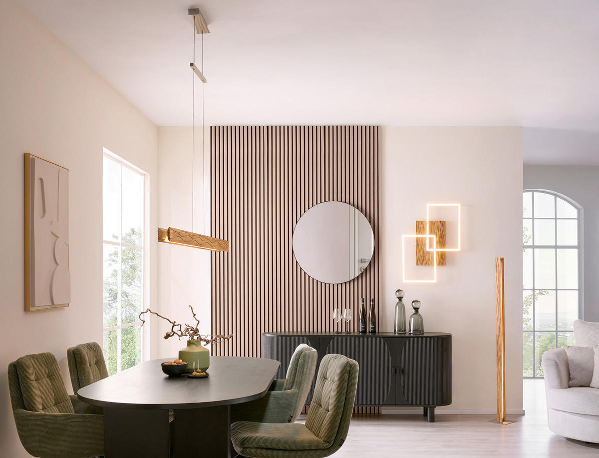 LED-HÄNGELEUCHTE 120/18/150 cm  - Natur, Holz (120/18/150cm) - Waldwelt