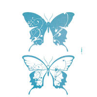 DEKOSTICKER 50/70 cm     - Blau/Klar, Natur, Kunststoff (50/70cm) - Komar