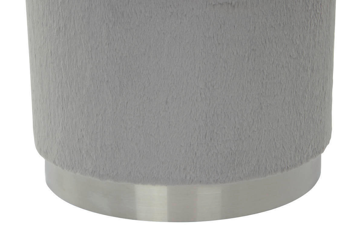 HOCKER Hellgrau  - Hellgrau, MODERN, Kunststoff (36/44/36cm) - Kayoom