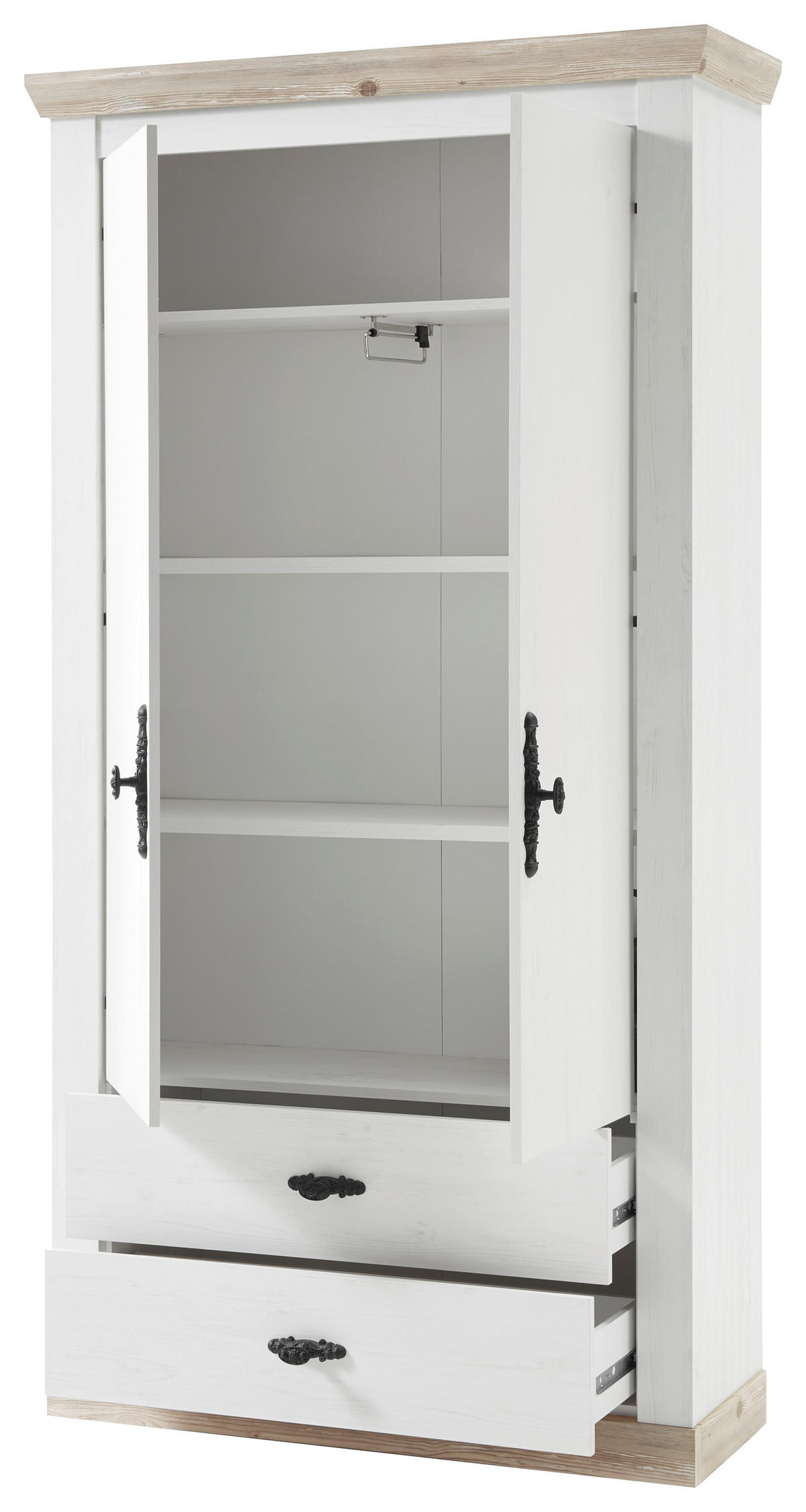 GARDEROBE  in 107/201/38 cm  - Hellbraun/Pinienfarben, Design, Holzwerkstoff (107/201/38cm) - MID.YOU