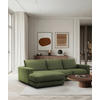 ECKSOFA VIGO Grün  - Schwarz/Grün, Design, Textil (172cm) - MID.YOU