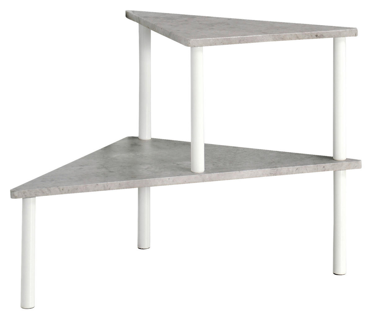 KÜCHENREGAL  - Weiß/Grau, Basics, Holzwerkstoff/Metall (53/38/38cm)