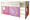 MITTELHOHES BETT 90/200 cm Naturfarben, Weiß, Pink Naturfarben  - Pink/Naturfarben, Natur, Holz (90/200cm) - MID.YOU