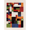 WOLLTEPPICH 120/180 cm Blau, Grün, Rot, Beige  - Blau/Beige, KONVENTIONELL, Textil (120/180cm) - Cazaris