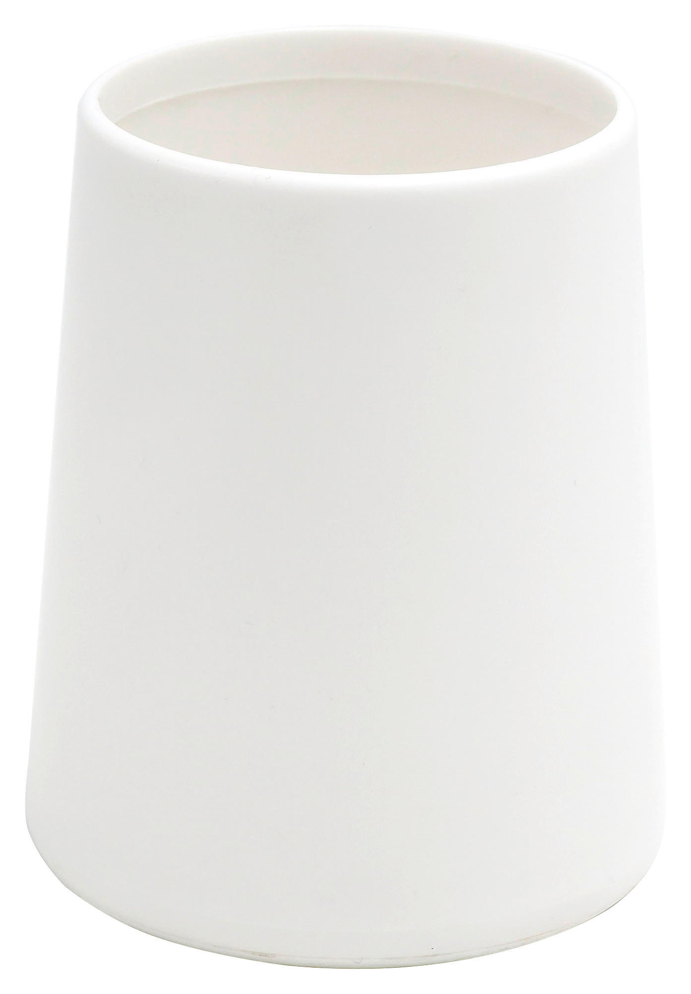 POHÁR NA ZUBNÉ KEFKY biela - biela, Basics, plast (8/10/8cm) - Sadena