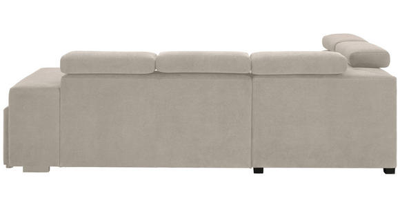 ECKSOFA  in Webstoff Beige  - Beige/Schwarz, KONVENTIONELL, Holz/Textil (244/283cm) - Carryhome