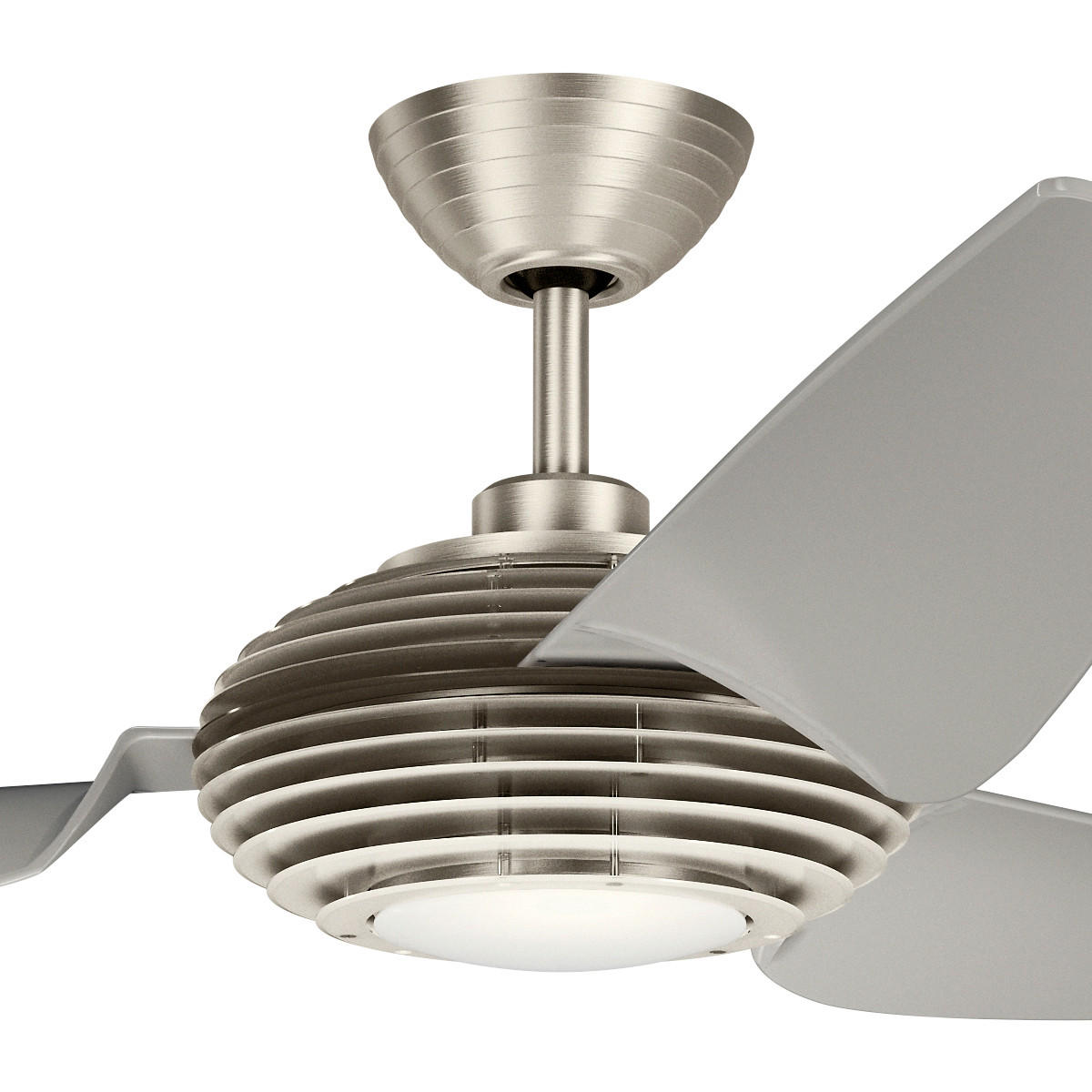 DECKENVENTILATOR  152/38 cm    - Champagner/Edelstahlfarben, Design, Kunststoff (152/38cm) - Elstead Lighting