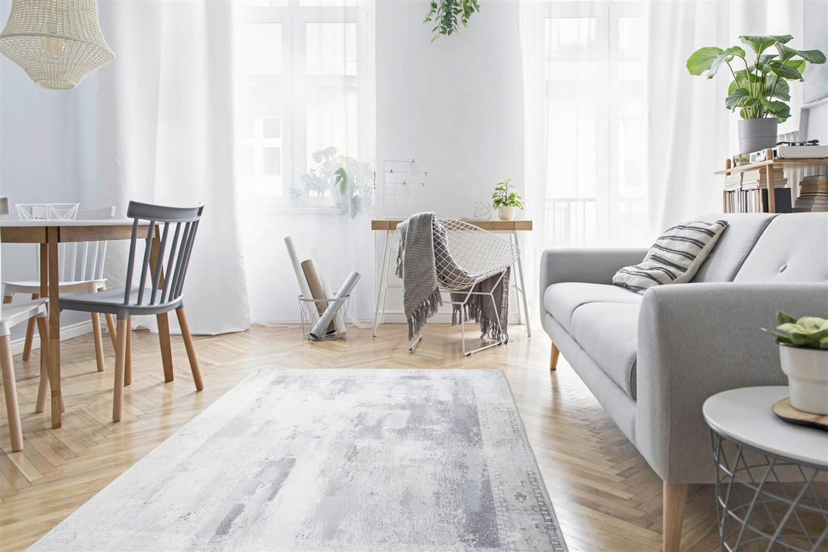PLOCHO TKANÝ KOBEREC, 170/240 cm sivá - sivá, Basics, textil (170/240cm) - Kayoom