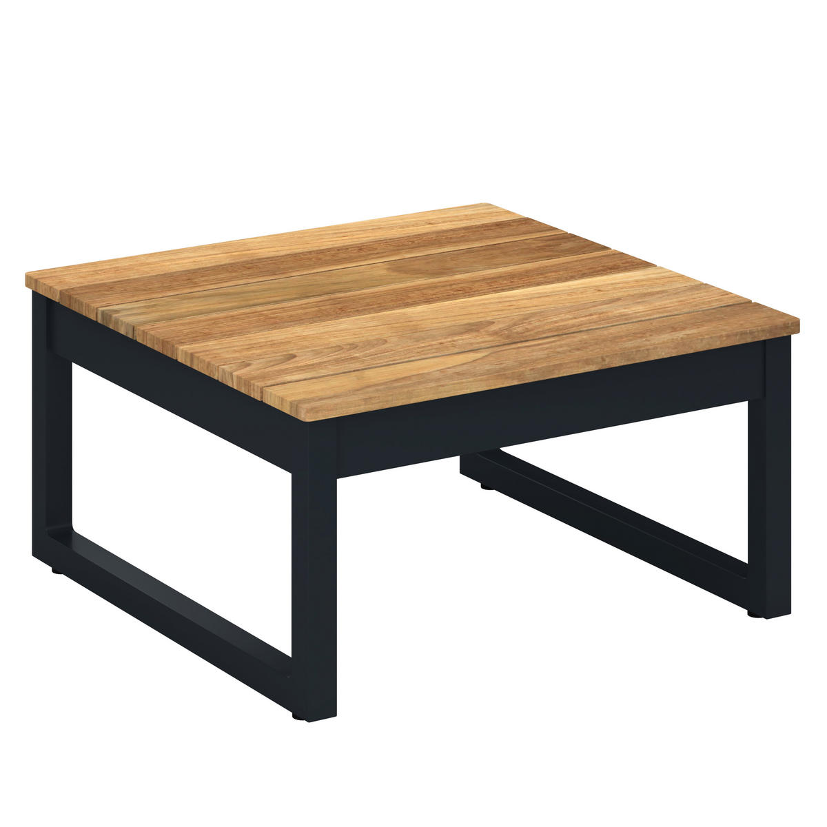 LOUNGEGARNITUR   Teakholz Aluminium  - Dunkelgrau, MODERN, Holz/Metall - Ambia Garden