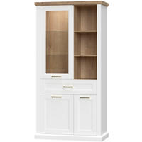 VITRINA, barve grafita - barve grafita, Design, kovina/leseni material (101/200/48cm) - Landscape