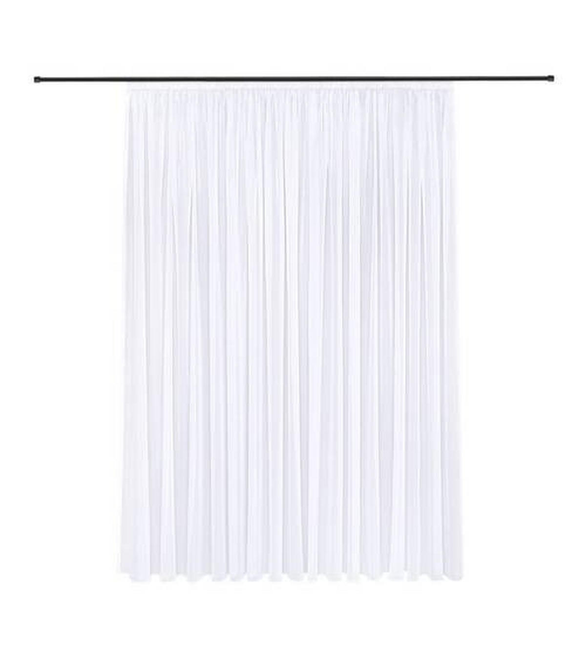 FERTIGSTORE  transparent  300/245 cm   - Weiß, Basics, Textil (300/245cm)