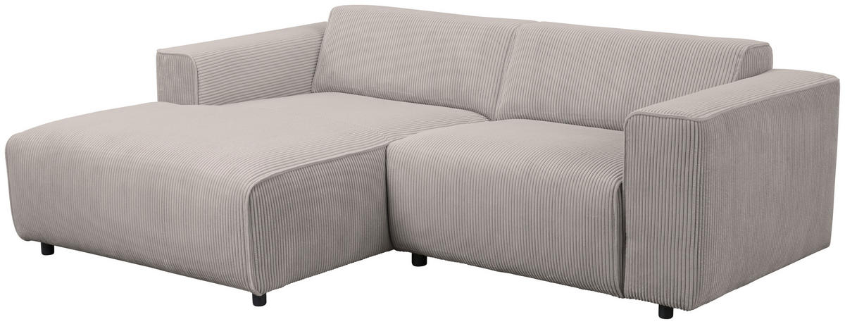 HÖRNSOFFA i manchester ljusgrå  - ljusgrå/svart, Design, textil/plast (161/234cm) - Livetastic